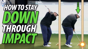 How to Stay Down Through Impact in The Golf Swing