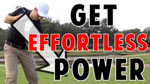 golf lesson for effortless power